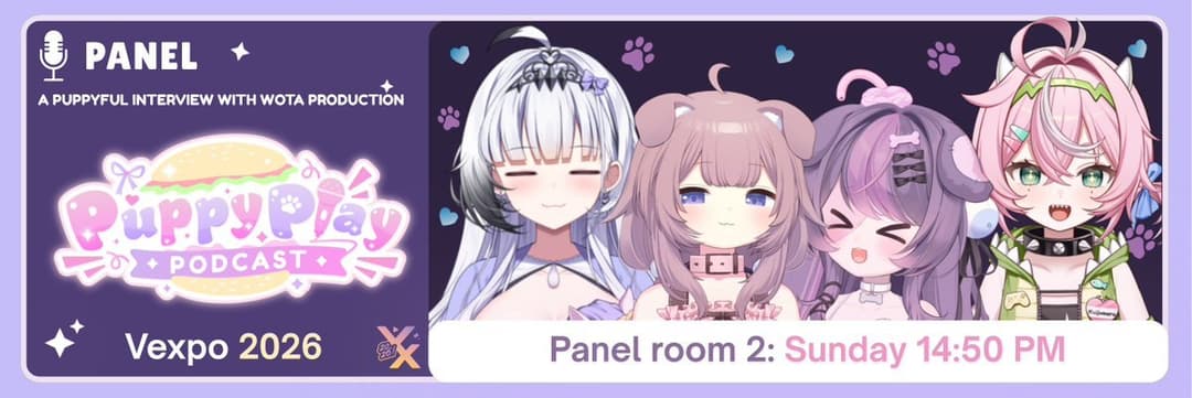 Wota Production Announces “A Puppyful Interview” Panel at VeXpo 2026 cover