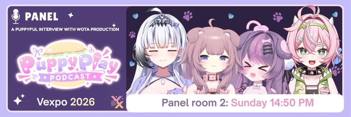Wota Production Announces “A Puppyful Interview” Panel at VeXpo 2026 cover placeholder